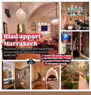 Riad Appart F3 Exceptionnel à Guéliz - À 5 min de la gare - Piscine, Wi-Fi et parking au cœur de Marrakech - Marrakech - 3