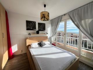 Appartement pour 4 face à la mer avec parking privé, à Sète - FR-1-338-619 - Sète - 4