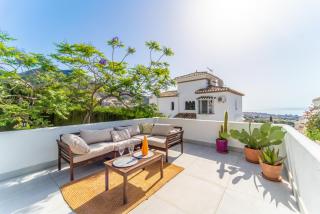 A terrace with sea view, 2 bedrooms apartment in Benalmadena - 0