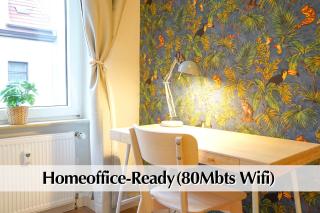 Ihr Rückzugsort in Erfurt - Großzügiges Altbau-Apartment mit 2SZ, Kingsize Betten, Nobilia Küche, 55 Zoll Smart-TV, 250Mbts WiFi, kostenloses Parken - Nur wenige Minuten vom Zentrum und Nordstrand entfernt - Kostenloser Waschraum im Gebäude - 6