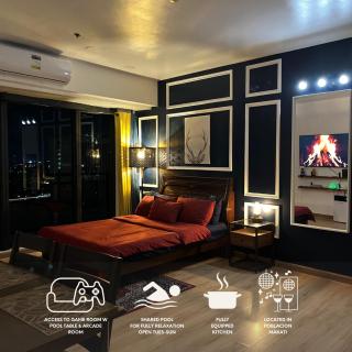 Spacious Luxe Makati Studio Unit w Balcony & Full Window City View, Wifi, Netflix, Sauna & Pool - Manila - 0