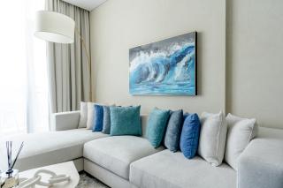 Nasma Luxury Stays - Calming Blues Stylish 1BR in Hayat Island - Ra’s al-Chaima - 0