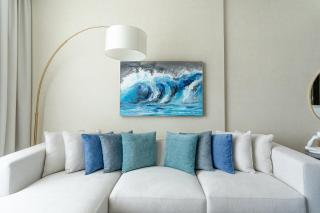 Nasma Luxury Stays - Calming Blues Stylish 1BR in Hayat Island - Ra’s al-Chaima - 9