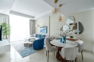 Nasma Luxury Stays - Calming Blues Stylish 1BR in Hayat Island - Ra’s al-Chaima - 4