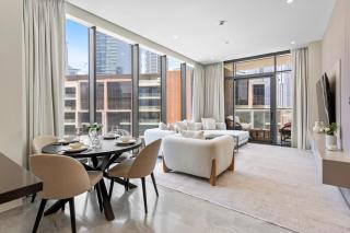 Lavish 1-Bedroom with Burj Khalifa view in Peninsula - 0
