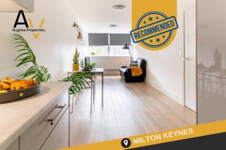 Stylish One-Bedroom Apartment - Free Wi-Fi, 4 Mins from Station, Perfect for Business Stays By AV Hughes Properties - Milton Keynes - 0