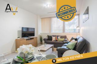 Sophisticated Two-Bedroom Apartment - Fast Wi-Fi, 7 Mins from Station, Ideal for Business Stays By AV Hughes Properties - Milton Keynes - 0