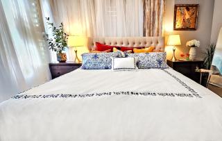 Art Downtown Fulton Market Entire 3 bedroom Home Sleep10 Private Garage Roof EV Tesla - 5