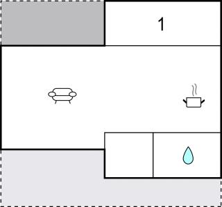 1 Bedroom Beautiful Home In Sjølund - 1