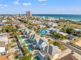 Seafoam – Beautiful 3BR Home with Heated Private Pool - 4 Min Walk to Beach! - 9