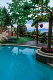 Aenaon Villa with Private Pool Panoramic view - Miléai - 9