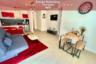 " Le Rubis " Terrasse - Wifi - Entrée Autonome - - 0