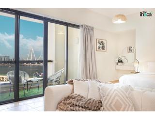 Boho Studio Beachfront Ain Sea View JBR Walk 1min - 1