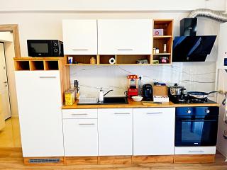 Studio Full Kitchen AC Free Parking Popcorn Wine - Chiajna - 8