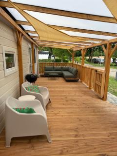 Luxe chalet op 5-sterren camping met comfortabel ingerichte veranda - Sevenum - 6