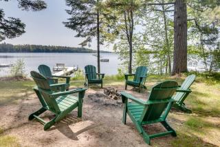 Dock and Fire Pit Sweet Serenity on Amber Lake - Lac du Flambeau - 0