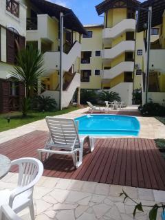 Apartamento com Piscina a 300m da praia de Canasvieiras em condominio residencial riviera - 0