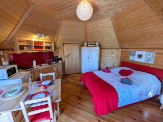 Kota rouge climatisé, séjour nature pour deux près de la Saône - FR-1-583-394 - Mantoche - 8