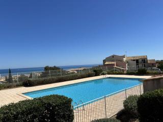 T2 avec Piscine, Parking Privé & Tennis - Proche Plage - 3/4 Pers - FR-1-795-53 - Fleury - 0
