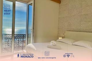2 Rooms With 180 View On Sea And Monaco - Beausoleil - 0