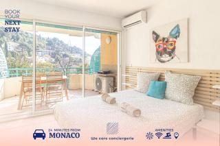 Peaceful Studio Swimming Pool Near Menton - Roquebrune-Cap-Martin - 0