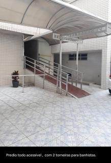 Kitnet Praia de São Vicente pé na areia - 4