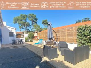 Maison rénovée 3 ch. proche mer, animaux admis, terrasse et parking - FR-1-231-290 - 0