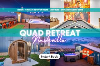 4 Rooftop Decks 4 Hot Tubs Game Rooms & Sauna - 0