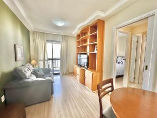 Flat Residencial Moema garagem internet limpeza e sacada - São Paulo - 3