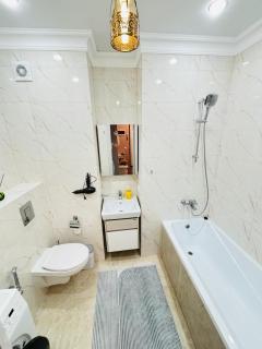 2 комнатная квартира, евродвушка рядом с Триумфальной аркой, Ботанический садом, Экспо - Astana - 1
