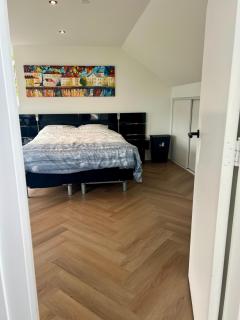 Ruime slaap kamer met werkplek en privé badkamer bij Jacqueline - Leeuwarden - 3