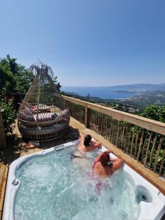 Petit coin de paradis, vue panoramique mer &montagne, piscine privée... - Calcatoggio - 7