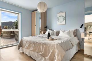 Large luxurious apartment with private terrace and parking - Bergen - 5