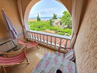 Apartment mit Balkon- gemeinsame Pool und Terrasse - Novi Vinodolski - 1