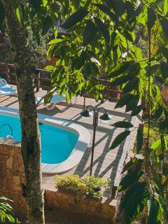 Sítio com piscina, churrasqueira, lareira, fogão à lenha, mesa de sinuca e vista para as montanhas - Santo Amaro da Imperatriz - 7