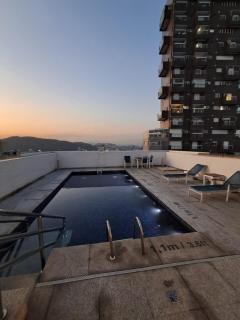 Helbor Stay Santos Pompéia Gonzaga - Varanda vista mar - Santos - 8