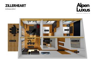 ZILLERHEART with Balcony und Car Park - an AlpenLuxus Appartement, Zillertal - Fügen - 9