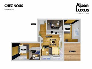 CHEZ NOUS with Balcony und Car Park - an AlpenLuxus Appartement, Zillertal - Fügen - 9