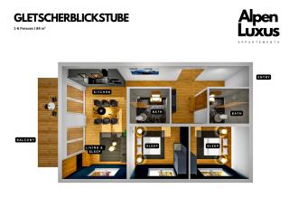 GLETSCHERBLICKSTUBE with Sunny Balcony & Car Park - an AlpenLuxus Appartement, Zillertal - Fügen - 9