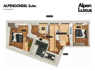 ALPENGONDEL Suite - Balcony & Car park by AlpenLuxus Appartements - Kramsach - 9