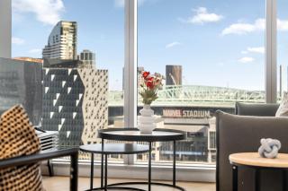Marvel Stadium Views - Modern and Bright Apt with Pool - Melbourne - 9