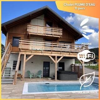 Chalet PLUME D'EAU - jacuzzi, piscine et pétanque - Gerbépal - 9