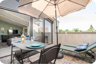 hébergement climatisé en Luberon terrasse vue imprenable - Robion en Luberon - 7