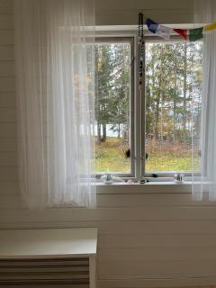 A simple stuga on a lake incinerating toilet in a separate building next to the cabin Water for drinking and washing hands dishes comes from two containers that attach to a faucet through a simple electric pump OBS no shower on site - Grythyttan - 8