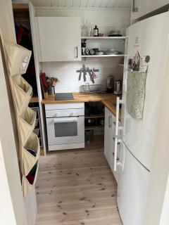 A simple stuga on a lake incinerating toilet in a separate building next to the cabin Water for drinking and washing hands dishes comes from two containers that attach to a faucet through a simple electric pump OBS no shower on site - Grythyttan - 1