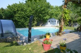 Au Coeur du Bien-Etre, chalet avec piscine chauffée et couverte, SPA, sauna, massages - 7