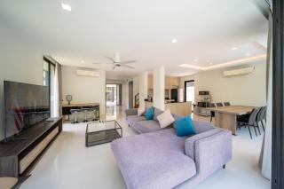 Modern Minimalist 6 Bedroom Light Luxury Villa Private Pool Golf Course Laguna Park - Ban Phru Champa - 9