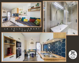 La coloc' Smart & Cosy - 4 chambres différentes et privatives sont disponible dans ce T4 de 80m2 en colocation - Jusqu'à 2 personnes par chambre - 1 lit double par chambre - Grenoble - 0