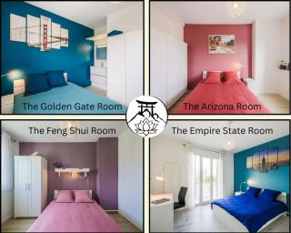 La coloc' Smart & Cosy - 4 chambres différentes et privatives sont disponible dans ce T4 de 80m2 en colocation - Jusqu'à 2 personnes par chambre - 1 lit double par chambre - Grenoble - 4