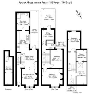 Quiet 5 bed Vauxhall House with garden and roof terrace - 9